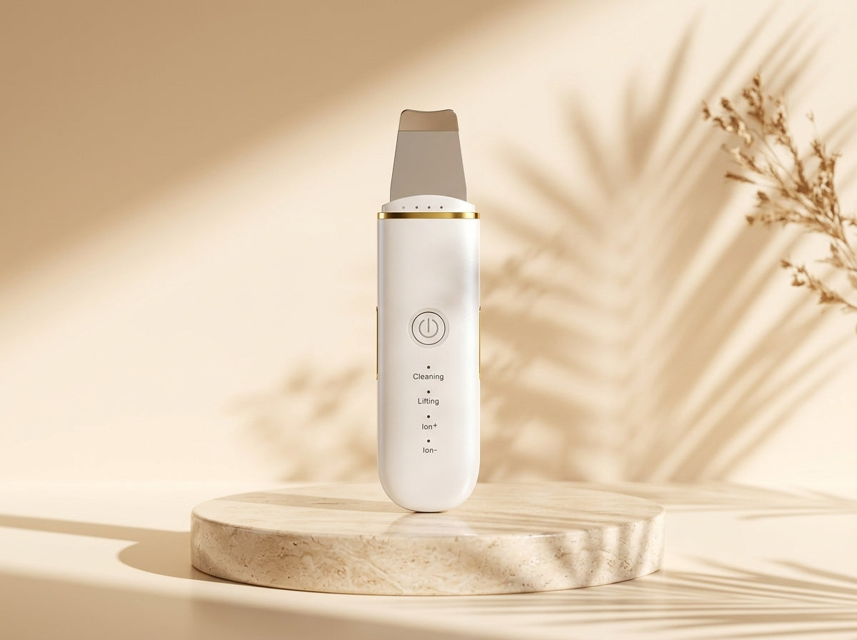 Khazify Aura™ | 4-in-1 Ultrasonic Skin Scrubber