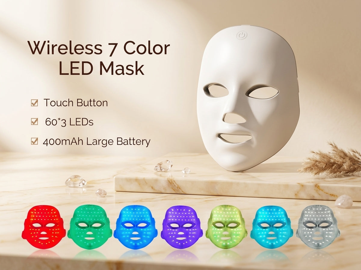 Khazify Spectral™ | 7-in-1 Wireless LED Therapy Mask