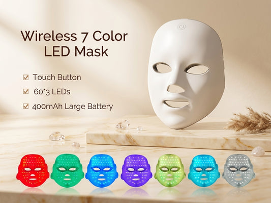 Khazify Spectral™ | 7-in-1 Wireless LED Therapy Mask