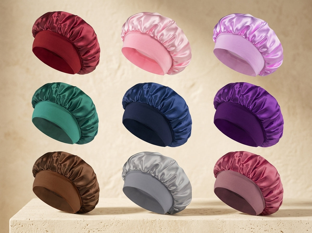 Khazify Somnum™ | 100% Mulberry Silk Sleep Bonnet