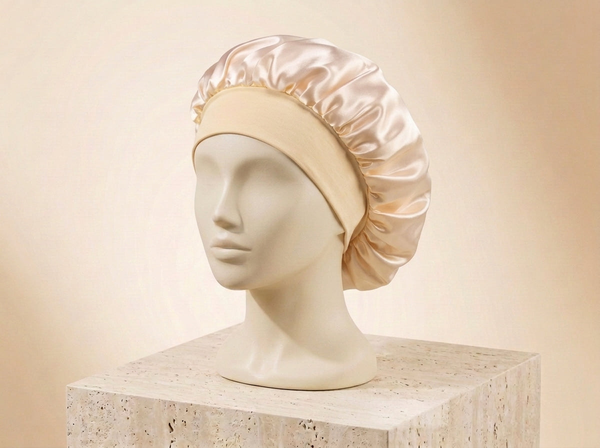 Khazify Somnum™ | 100% Mulberry Silk Sleep Bonnet