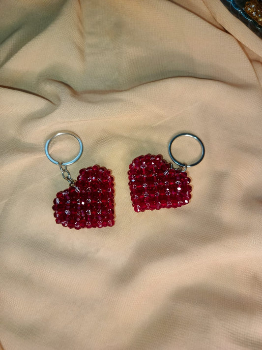 Crystal Heart Keychain