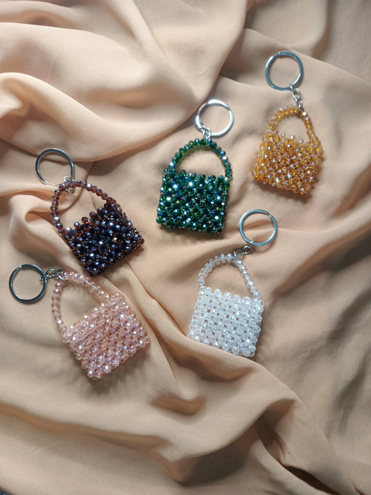 Crystal Bag Keychains