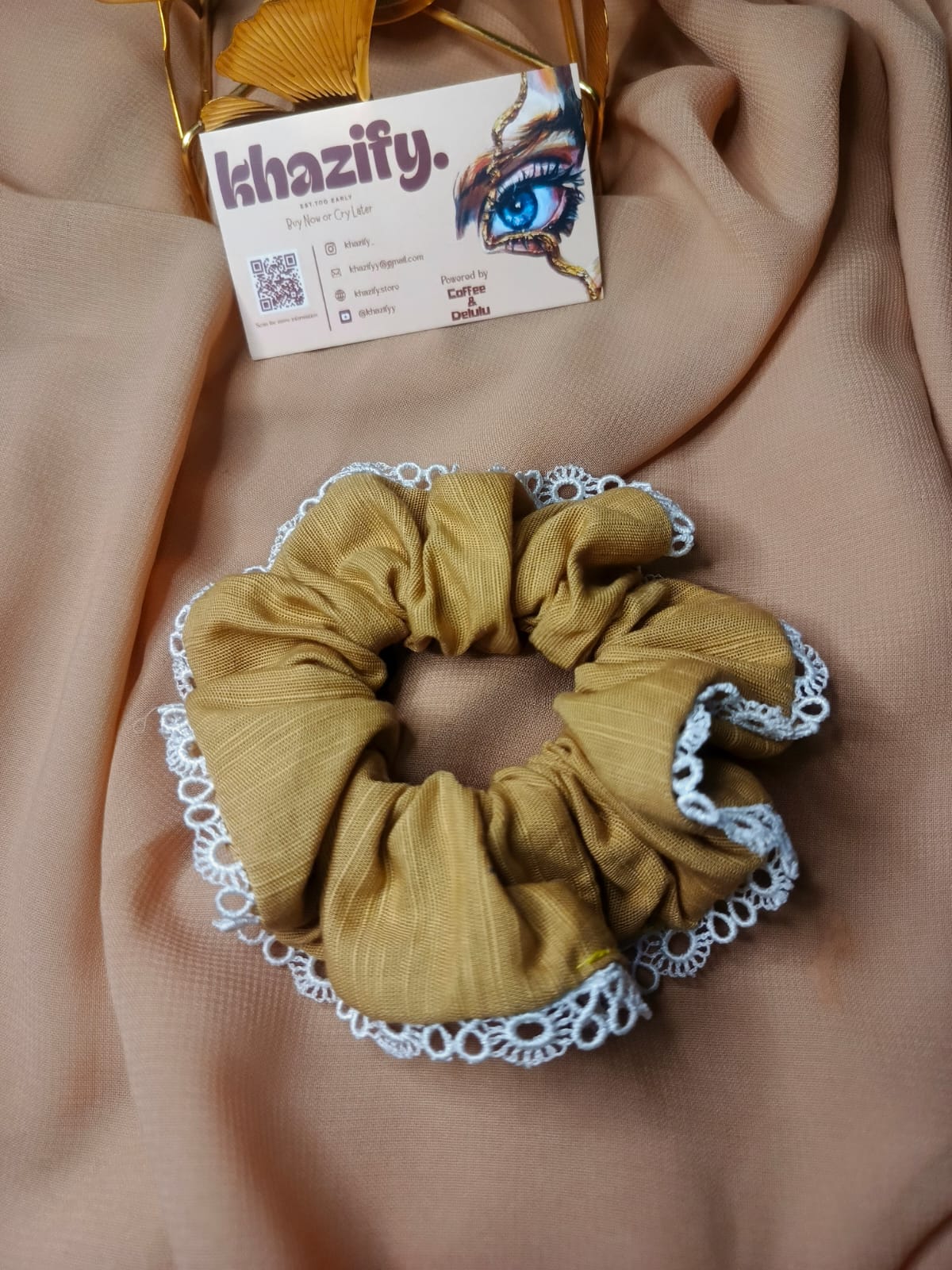 Lace Hair Scrunchie