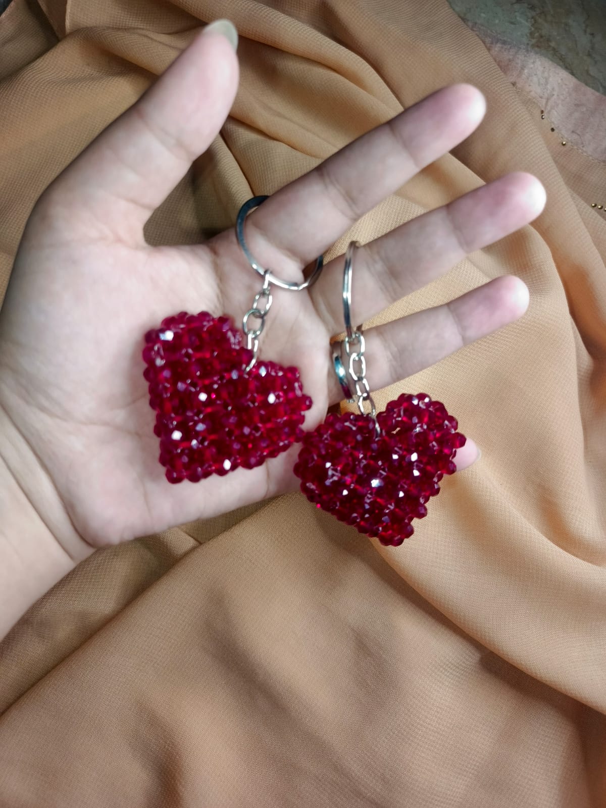 Crystal Heart Keychain