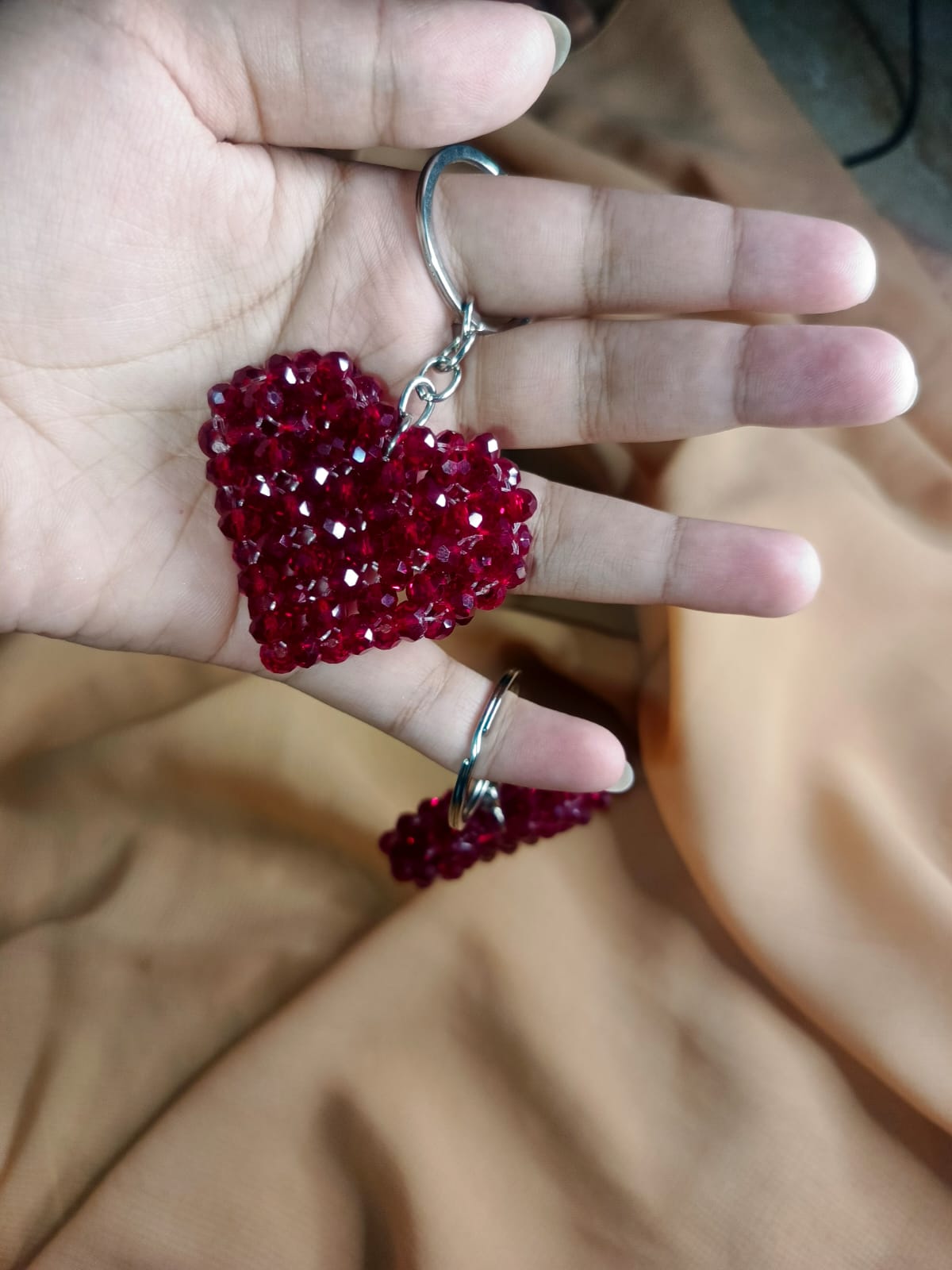 Crystal Heart Keychain