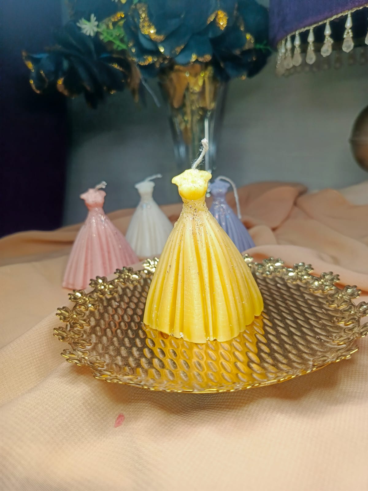 Lady shaped candle